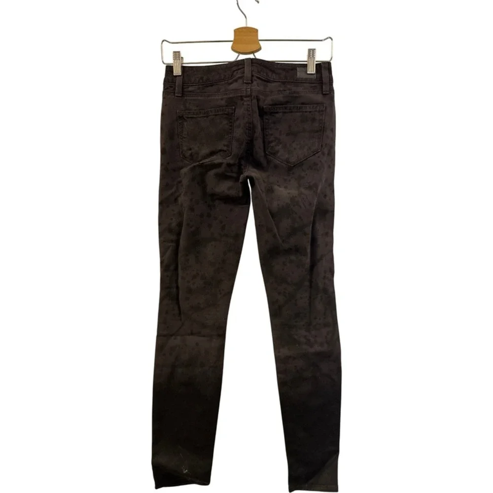 Paige Verdugo Ultra Slim Jeans Women's Black Splatter Size‎ 25